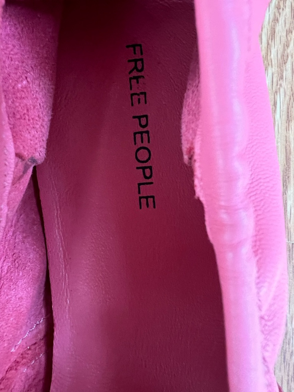 Free People Gemini Ballet Flats in Watermelon Size 7.5 - Picture 7 of 8